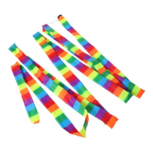 JOINPAYA Kite Tail Parts Rainbow Kite Tail Sturdy Fabric Easy Installation for Outdoor Flying