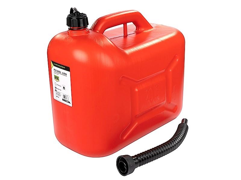 Carmotion Bidon en Plastique pour Carburant, 20L, Rouge