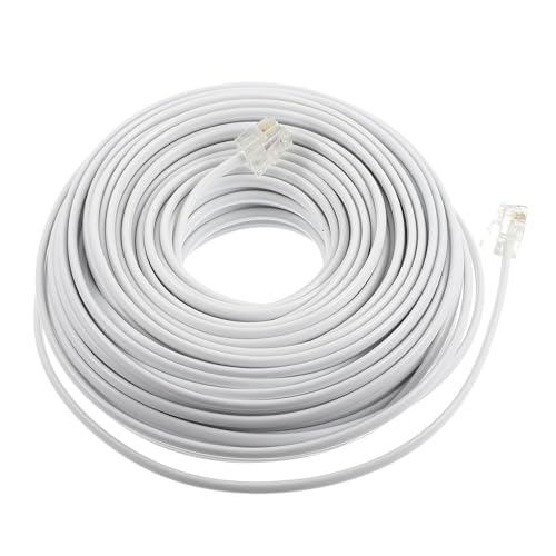 Cable RJ11 de cobre premium con rechazo de interferencias y transmisión clara para terminales