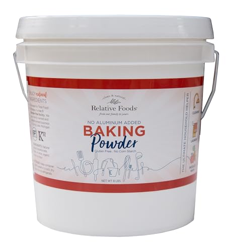 Relative Foods Baking Powder, No Added Aluminum, 8 lb Pail