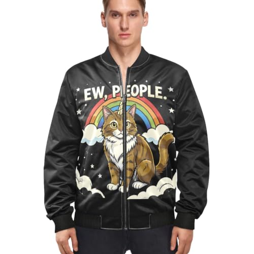 Chaqueta impermeable para hombre cortavientos ligero plegable casual urbano talla S gatos 2