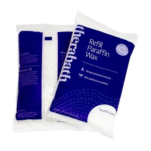 Therabath Paraffin Wax Refill - Thermotherapy - Use to Relieve Arthritis Discomfort, Stiff Muscles, & Dry Skin - For Hands, Feet, Body - Deeply Hydrates & Protects - Made in USA, 6 lb. ScentFree Cover