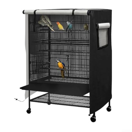 Startbuymore Blackout Bird Cage Cover For Large Aviary Enclosures, Lightweight & Breathable & Waterproof Exterior, 31X22x41 Inch And 38X23x51 Inch(L)
