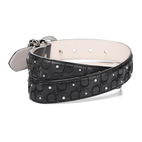 Cuadra Casual Belt for Women in Stingray Leather Black2