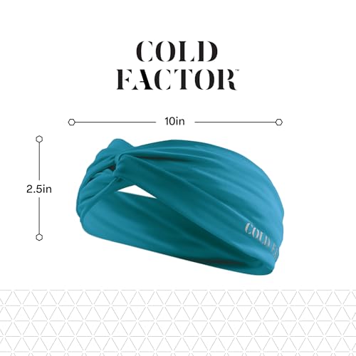 Image of COLD FACTOR Cooling Headband for Women and Men - UPF 50+ Advanced Evaporative Comfort, Instant Cooling Sweatband for Outdoor Sports, Fitness, Yoga, Hiking, Running, and Workout
