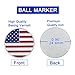 6 Pack Golf Ball Markers with Magnetic Hat Clips Value Sets - Soft Enamel Technique for Men Women Golfer, Removable Attaches Easily to Golf Cap Premium Gifts.