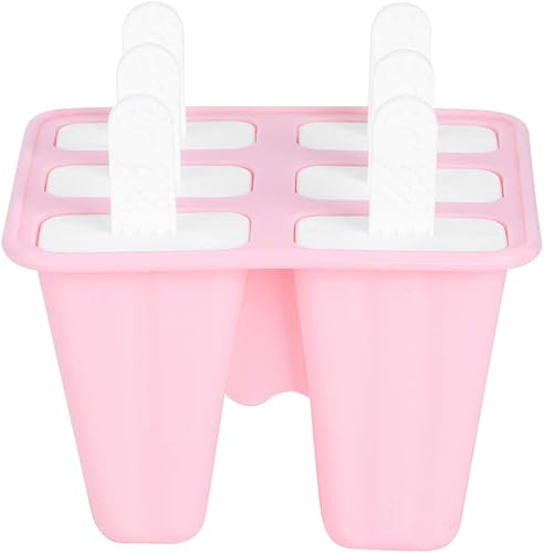TeamSky Popsicles Molds, 46 Piece Silicone Ice Pop Mold for Kids Adults Food Grade Popsicle Maker Molds BPA-Free, Reusable Easy Release Ice Cream