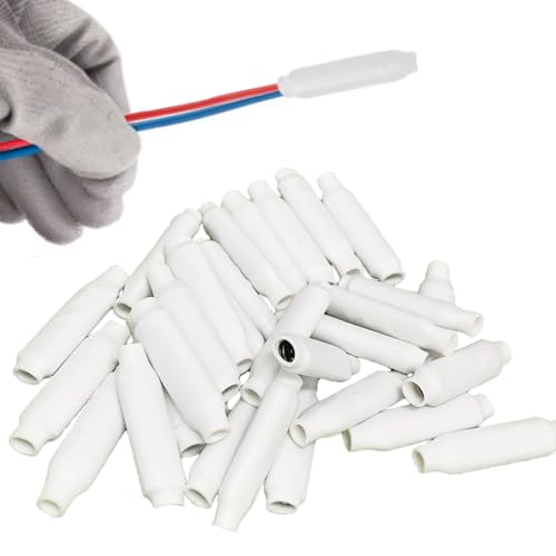Connecteurs de fils lot de 100 type haricot blancs pour réseaux d'alarme et fils de téléphone