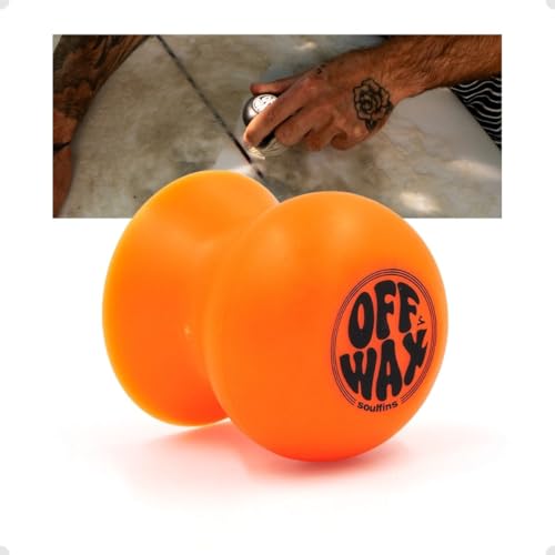 Raspador de Parafina OFF WAX Soul Fins Limpeza Prancha de Surf (Laranja)