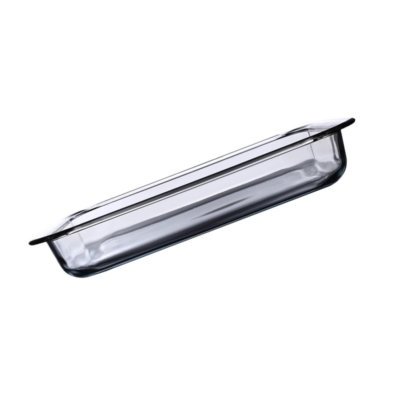 Bandeja de Vidrio Templado Resistente al Calor 2l 1 Pieza | Blanco, Fácil de Limpiar, Apta para Microondas Doméstico, Formato Transparente para Horneado y Uso Diario