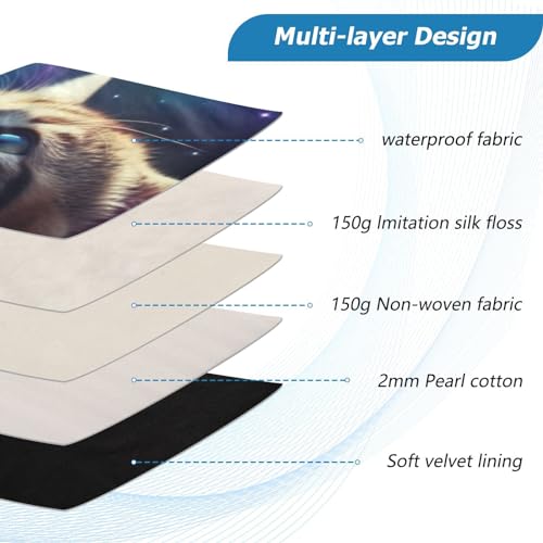 Funda para laptop Space Cat 13-14 pulgadas impermeable miniatura 4