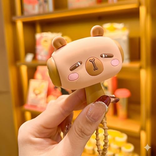 Image of Cute Animal Character Hammer Toy with Wrist Strap, Design, Silicone, Multicolour (Capybara)
