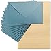 Tuhangcc Premium Velvet-Touch Stationery Set - Unique Design with 24 Writing Sheets, 12 Envelopes (4x6) - Elegant Writing Kit for Love Letters & Party Invitations (Lake blue)