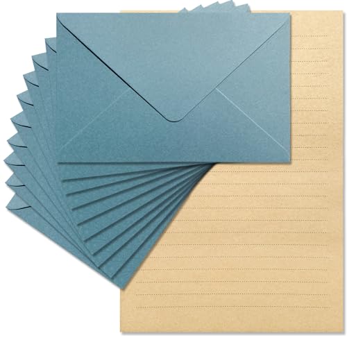 Tuhangcc Premium Velvet-Touch Stationery Set with Unique Design Colors - Best Paper and Elegant 4x6...