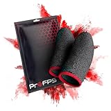 ProFPS Fingerhüllen für mobiles Gaming, Rutschfester Griff mit silberfarbener Faser, präzise Touch-Steuerung für iOS, Android und Tablets