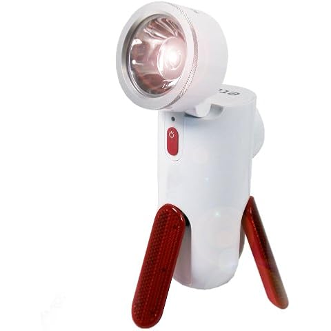Eton RoadTorq Self-Powered 90-Lumen Spotlight and Emergency Beacon with USB Port Cover