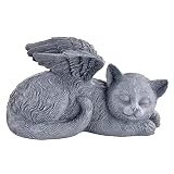 PCS Cat Angel Memorial Statue, Cat Memorial Gifts, Pet Memorial Stones, Loss of Cat Sympathy Gift Sm