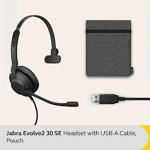 Jabra Evolve2 30 SE UC Mono Micro casque sur oreille filaire USB A isolation acoustique Optimisé pour la CU - vue 3