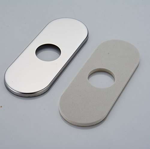 Bwe 6 Inch Bathroom Vessel Vanity Sink Faucet 4" Hole Cover Deck Plate Escutcheon Chrome #TOP5