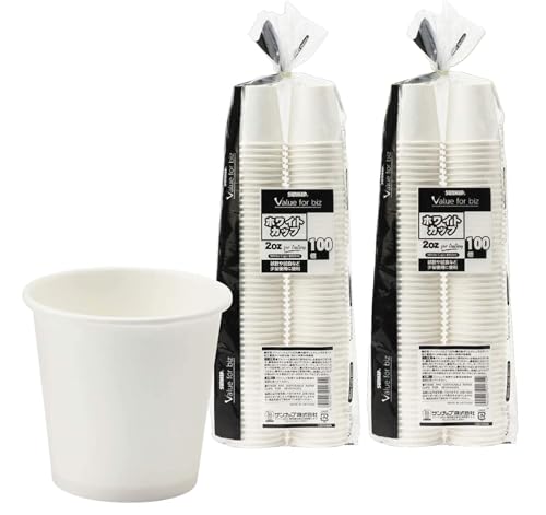 �T���i�b�v �Ɩ��p �y�[�p�[�J�b�v �z���C�g 60ml 2�I���X 100��×2�Z�b�g