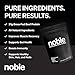 Noble All-in-One Chocolate Protein Powder, 21g Grass-Fed Beef Protein & Collagen, Colostrum & Organ Blend, Whey-Free, Seed Oil-Free, Zero-Carb, 30 Servings (1.75lbs)
