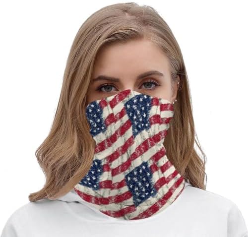 EMTSUHK American Flag Neck Gaiter - 4