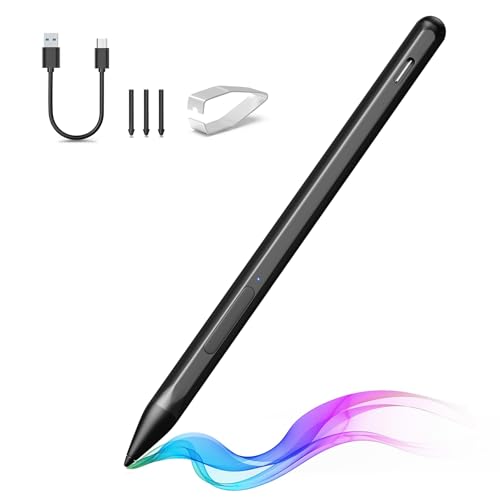 Stylus Pen for ASUS Transformer/Mini/ASUS Zenbook Flip/Pro/ASUS Vivobook Flip/Pro/Duo/ASUS Notebook Rechargeable MPP 2.0 Tilt Active Pen with 4096 Pressure Sensitivity Tpye-c Charge Black