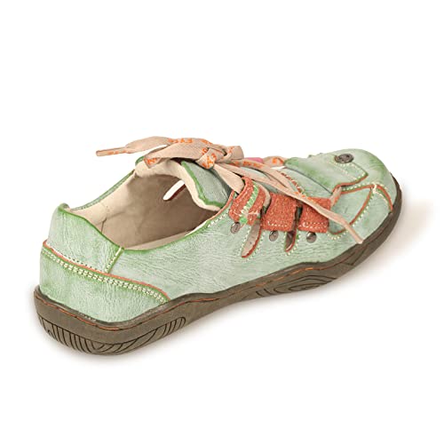 TMA EYES Women's Patchwork Leather Walking Sandal Shoes3