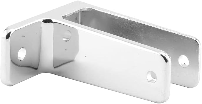 Sentry Supply 656-6407 One Ear Wall Bracket for 1 in. Thick, Panels, Zinc Alloy, Chrome Finish Single Pack
