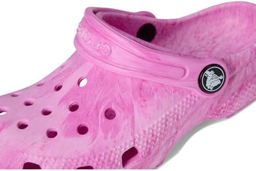Crocs Unisex Kid Classic Marbled Tie-Dye Clogs (Toddler) Pink Swirl 9 Toddler Medium - 5