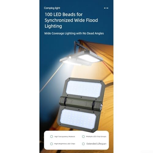 Lampe d'extérieur LED 2000 lm multifonction 5 modes éclairage entretien - 8