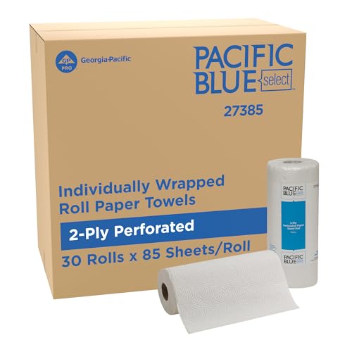 Pacific Blue Select by Georgia-Pacific PRO 2-Ply Perforated Roll Paper Towels, Individually Wrapped,...
