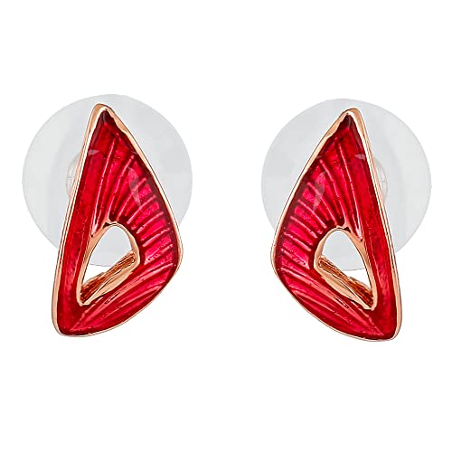 See full amazon price history chart for Estele Fashion Jewellery Rose Gold Plated Classic Designer Stud Earrings with Red Enamel for Girls & Women-741/704-RG ER Estele Fashion Jewellery Rose Gold Plated Classic Designer Stud Earrings with Red Enamel for Girls & Women-741/704-RG ER (B0C5RFSL91) Amazon Price History, Amazon Price Tracker
