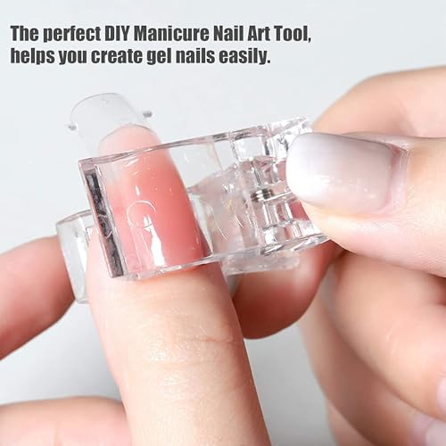 Image of COSTICA TOXIC FREE I NAIL ART KIT I POLYGEL NAIL KIT I POLYGEL NAIL EXTENTION KIT for Builder Gel UV Nail Art Kit Nail Extension Set [CLEAR POLYGEL KIT]