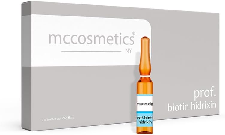NY | Prof. Biotin Hidrixin | Revitalizing Ampoules with Biotin (Vitamin B7) 0.1% | For Skin & Scalp Appearance | 10 x 2ml | Made in Spain