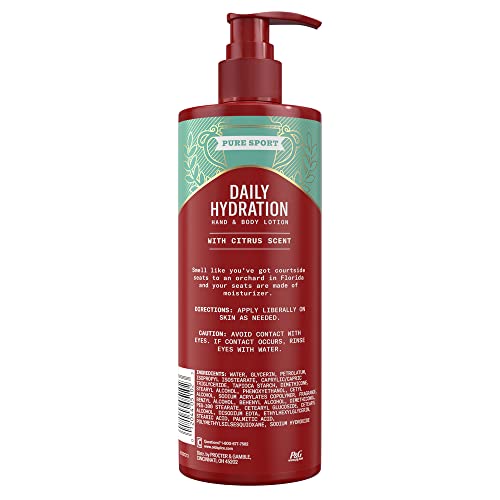 Old Spice Daily Hydration Hand & Body Lotion For Men, Pure Sport With Citrus Scent, 16.0 Fl Oz (Pack Of 4) #TOP1