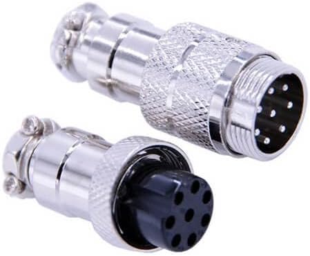 GX16 8-Pin Connector Male and Female Straight 16mm Circular Male Female Cable
