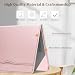 FINTIE Sleeve Case for 13.5 Inch Microsoft Surface Laptop 5/4/3/2 (Model: 1951/1868/1958/1950/1867/17... Premium PU Leather Protective Folio Book Cover with Large Pocket, Rose Gold