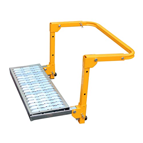 Maxxhaul 50694 21-1/2" X 7.3" Adjustable Truck Tire Service Step With Non-Slip Platform Foldable 300-Lb Capacity #TOP3