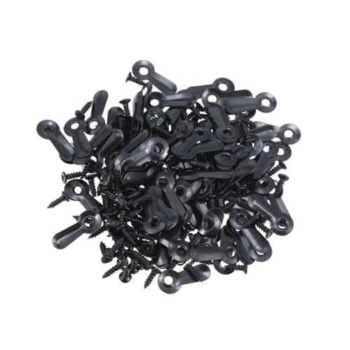 Image of IWOWHERO 300pcs Picture Hanging Kit Black Frame Hangers Nails and Screws Easy to Install Hardware for Picture Frames Wall Art and Home Decor
