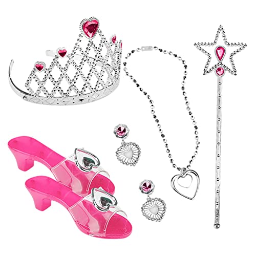Sapatos de princesa para fantasia – Sapatos e joias para meninas | Acessórios para dramatização de c