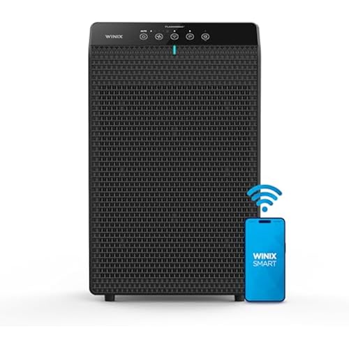 WINIX 5520 Air Purifier for Home Large Room Up to 1882 Ft² in 1 Hr With Air Quality Monitor, True HEPA, High Deodorization Carbon Filter and Auto Mode, Captures Pet Allergies, Smoke, Dust.