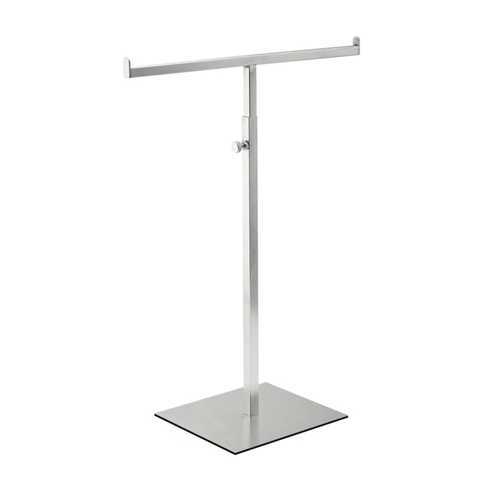 Fenteer Purse Display Stand Rack Props Organizer Storage Adjustable Closet Hanger Shelf Scarf Handbag Holder for Wig,Hat,Bracelet,Props,Jewelry,Silver B,Height 35.5-63.5cm,Base18.5cm*15cm