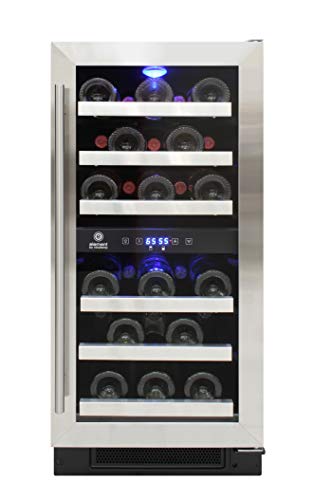 Vinotemp 28-Bottle Dual-Zone Wine Cooler