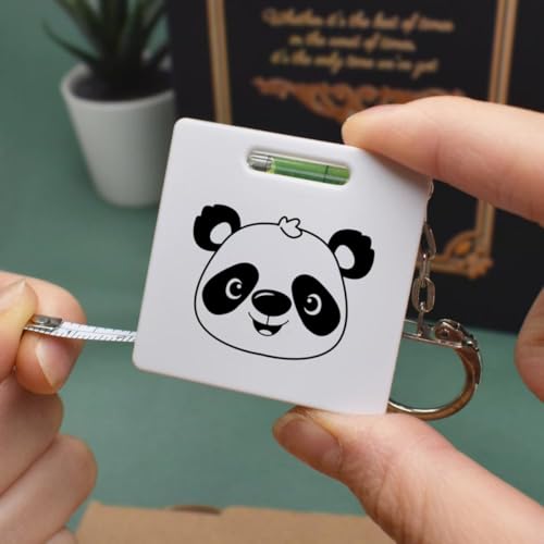 Cinta métrica con nivel y llavero Happy Panda miniatura 2