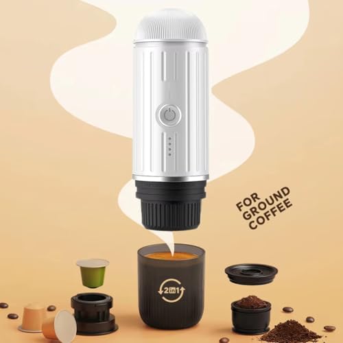 Machine à café portable électrique pour capsules et café moulu - 6
