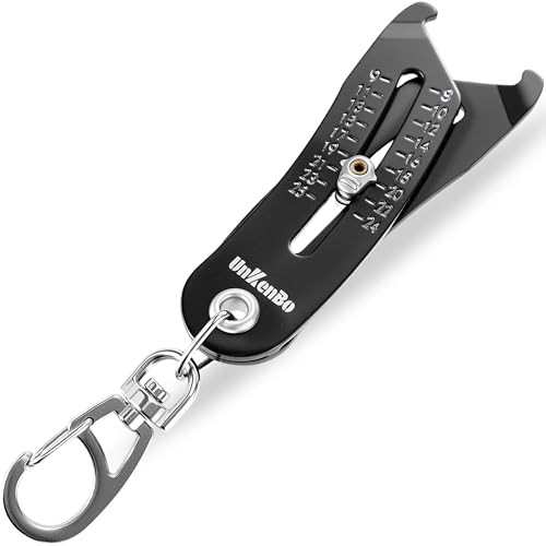 UNKENBO® Bolt Size Finder Tool Keychain - Gauge Bolts & Nuts Head SAE 5/16 to 1