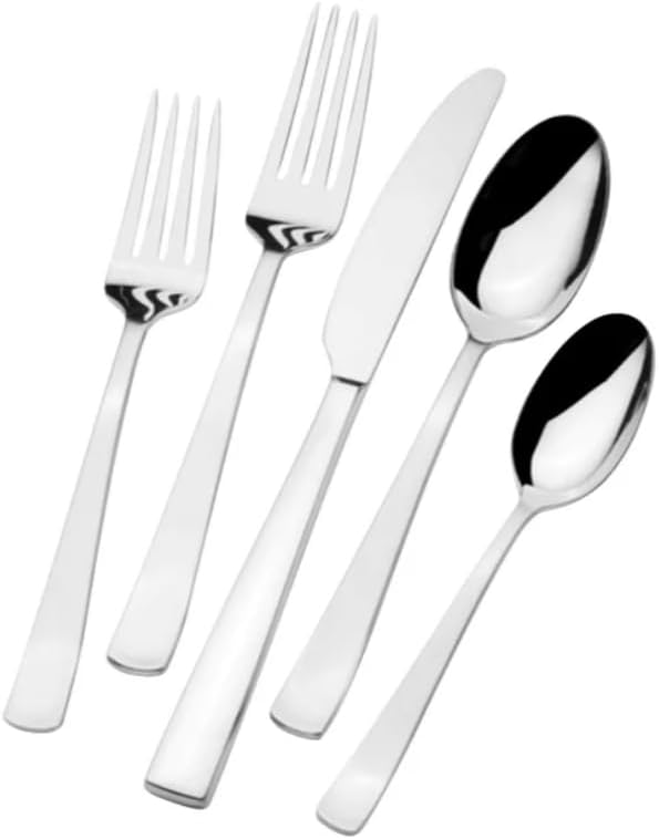 Mikasa Satin Barrett 18/10 Stainless Steel High Carbon Stainless Steel Knives 20-piece Flatware Set,Service for 4 MISSING ITEMS