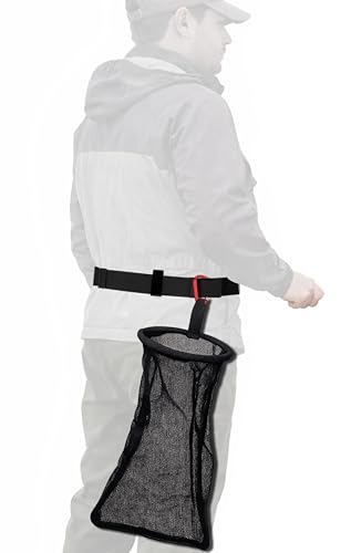 SturdyShape Bolsa para Almejas con Malla y Cintura, Equipo de Cesta con Anillo Rígido y Mosquetón - Redes para Pesca para Recolección de Almejas y Conchas 6.6 x 14.9 in miniatura 3
