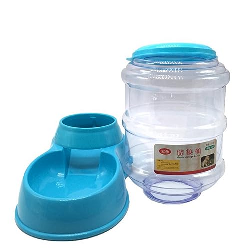 minkissy Automatic Pet Feeding Device 3.5l Blue, Pet Food Bowl and Drinking Water Basin for Cats, Automatic Feeding and Drinking Solution for Home Use